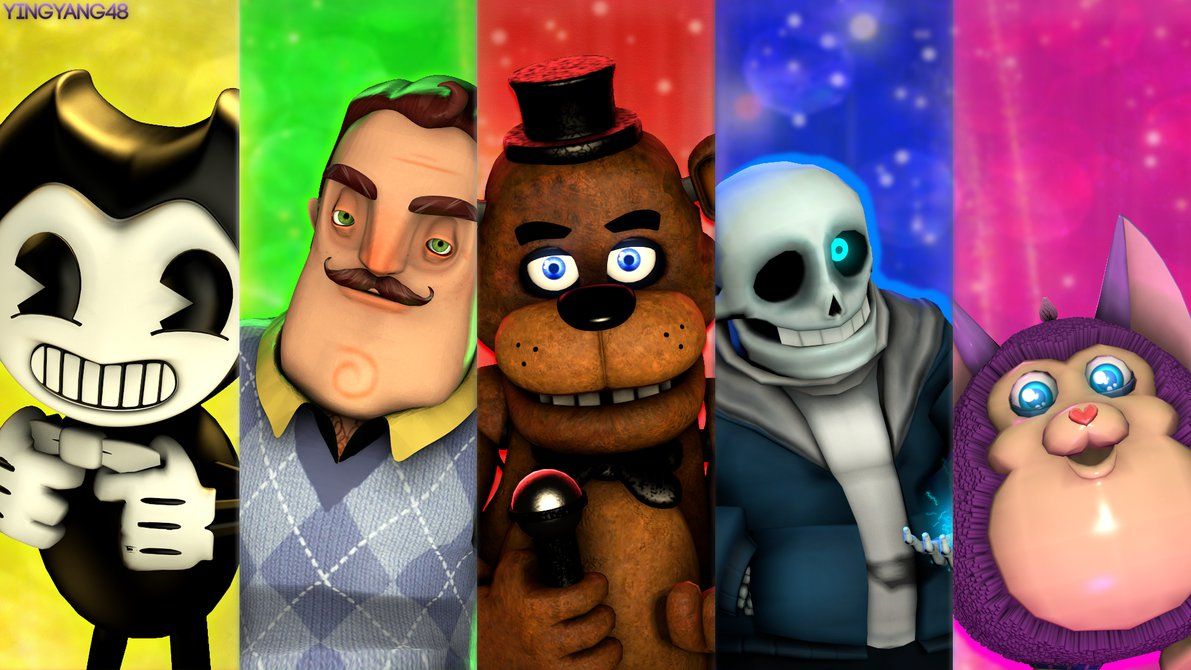 Undertale, Hello Neighbor, Tattletale, Five Nights - Bendy And Hello Neighbor , HD Wallpaper & Backgrounds