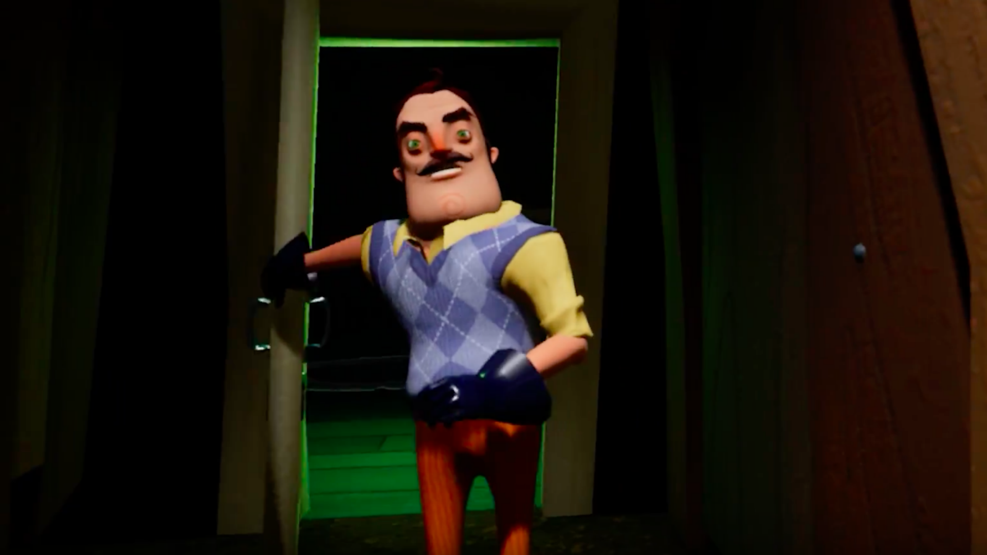 Hello Neighbor Ending Act 1 , HD Wallpaper & Backgrounds