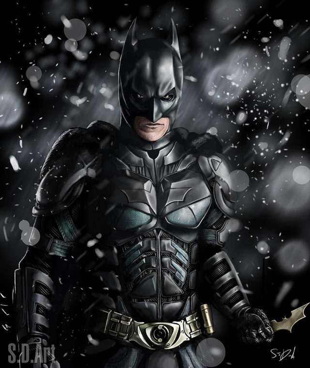 Batman Dark Knight Art , HD Wallpaper & Backgrounds