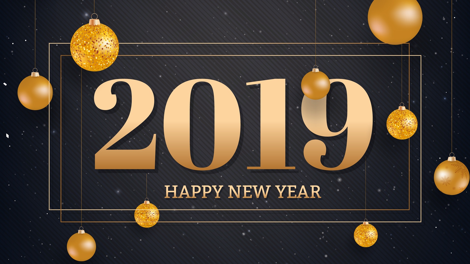 2019 New Year Desktop Hd Wallpaper - Happy New Year 2019 Hd , HD Wallpaper & Backgrounds