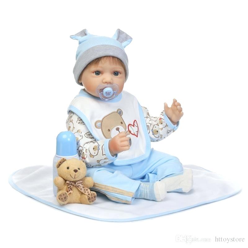 Newborn Baby Boy Doll Clothes New Silicone Reborn Toy - Bébé Bébé Reborn Garçon Avec Une Tétine , HD Wallpaper & Backgrounds