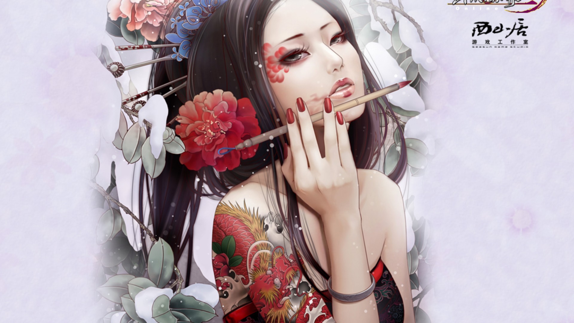 Res - 1920x1080, - Beautiful Chinese Woman Drawing , HD Wallpaper & Backgrounds