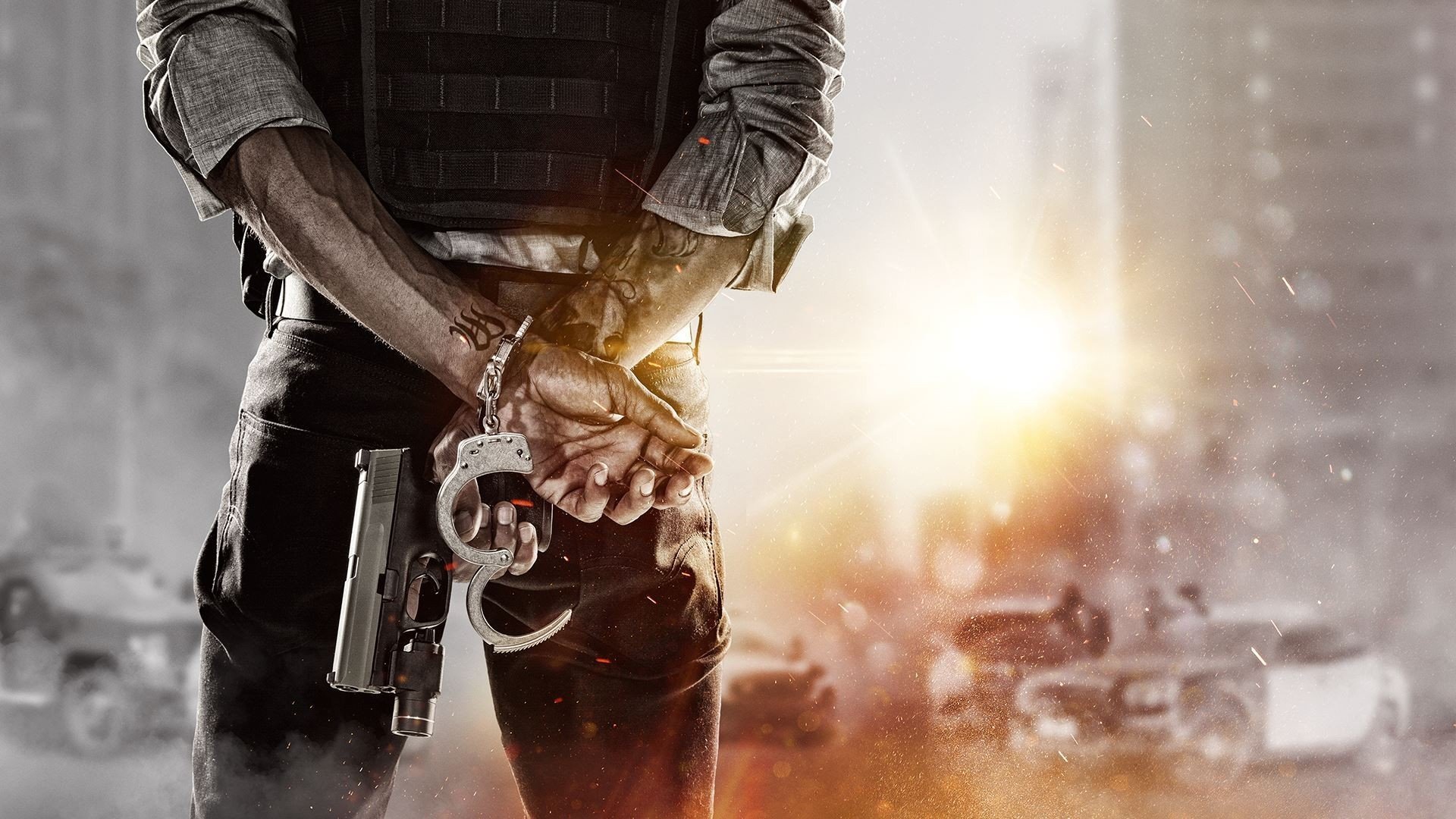 Hardline Visceral Games Electronic Arts Weapon Cop - Battlefield Hardline , HD Wallpaper & Backgrounds