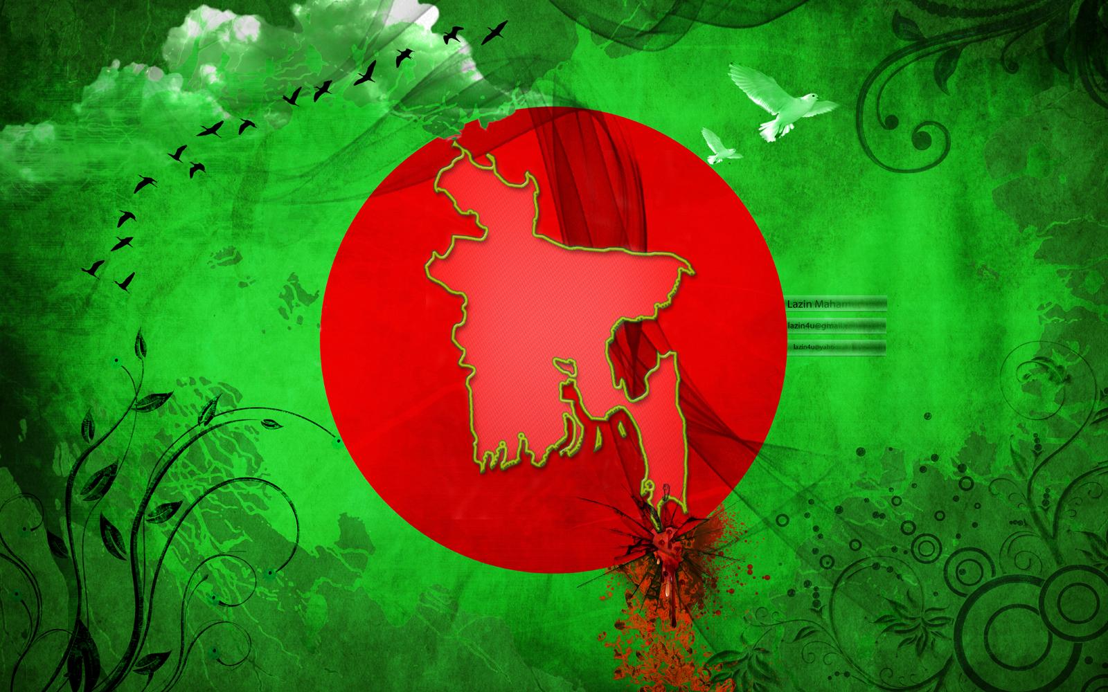 Download Wallpaper - National Flag Of Bangladesh Hd , HD Wallpaper & Backgrounds