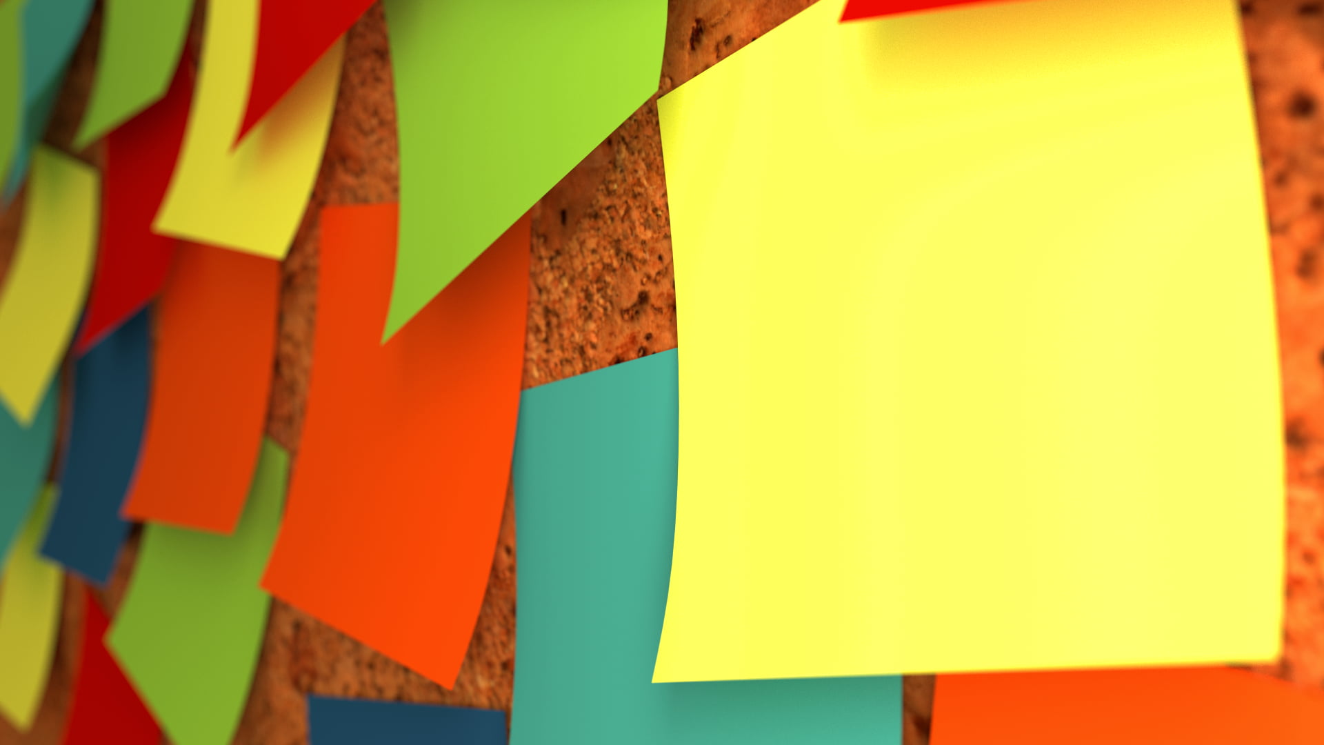 Yellow, Green, And Green Sticky Notes, Minimalism, - Post It Notes Background , HD Wallpaper & Backgrounds