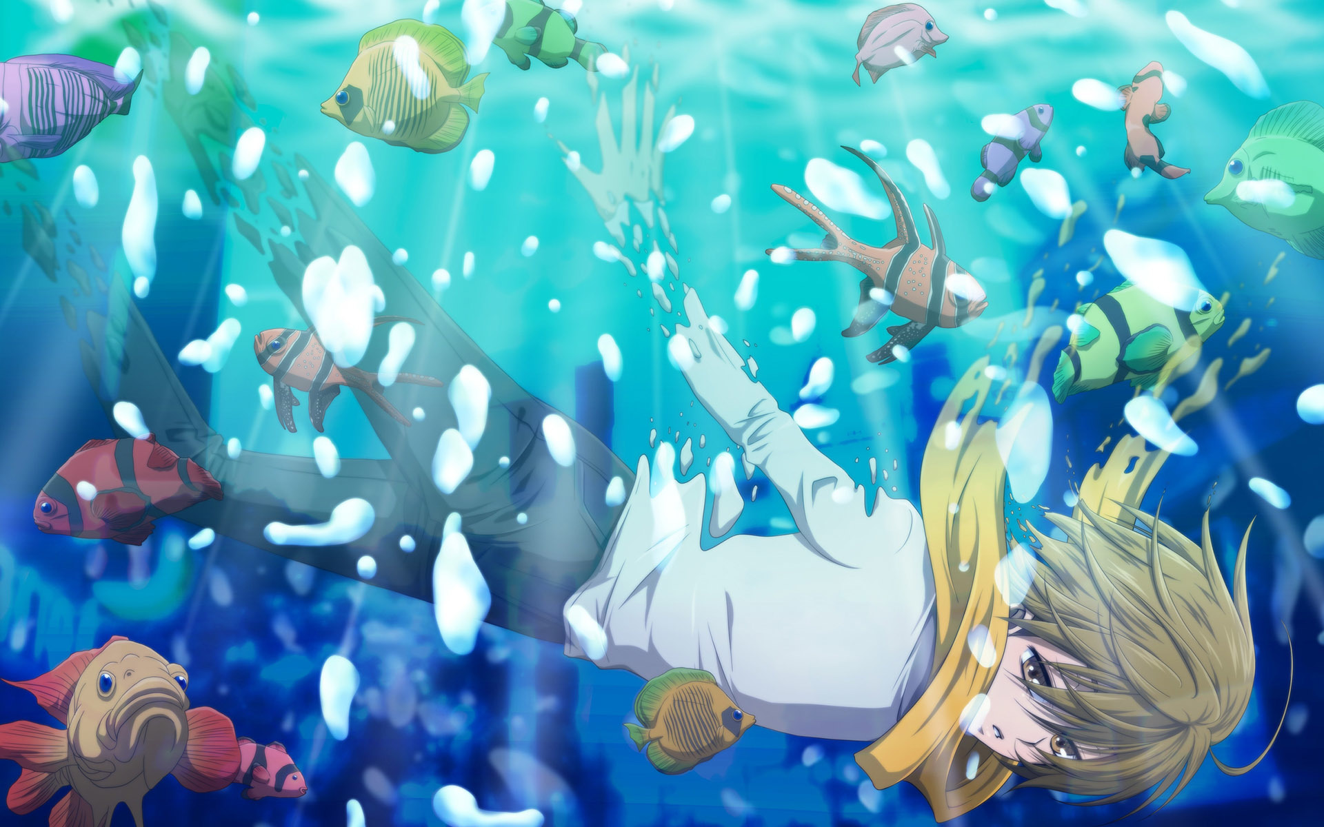 Nagi No Asu Kara Hd Wallpaper - Underwater , HD Wallpaper & Backgrounds
