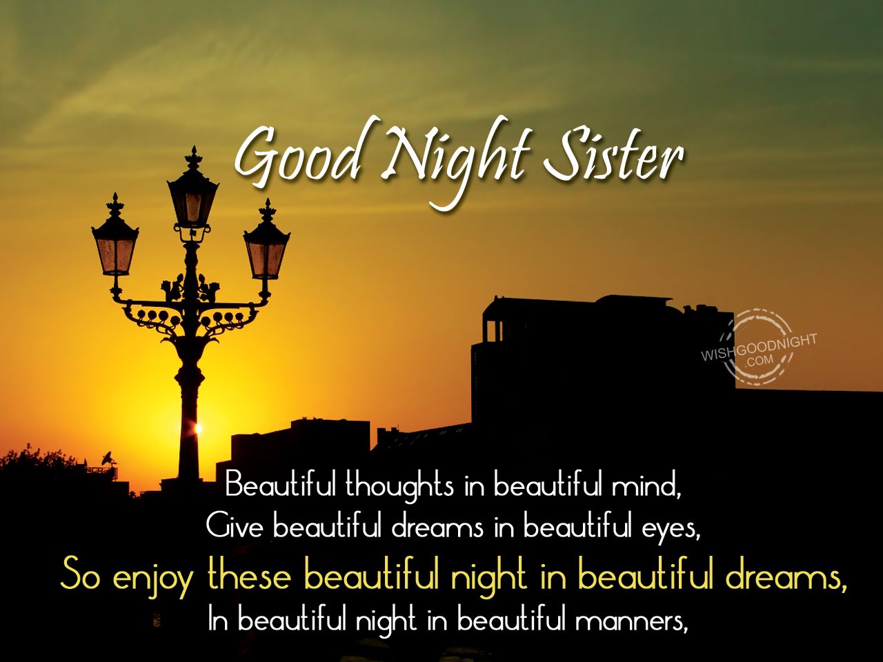 Good Night For Sister , HD Wallpaper & Backgrounds