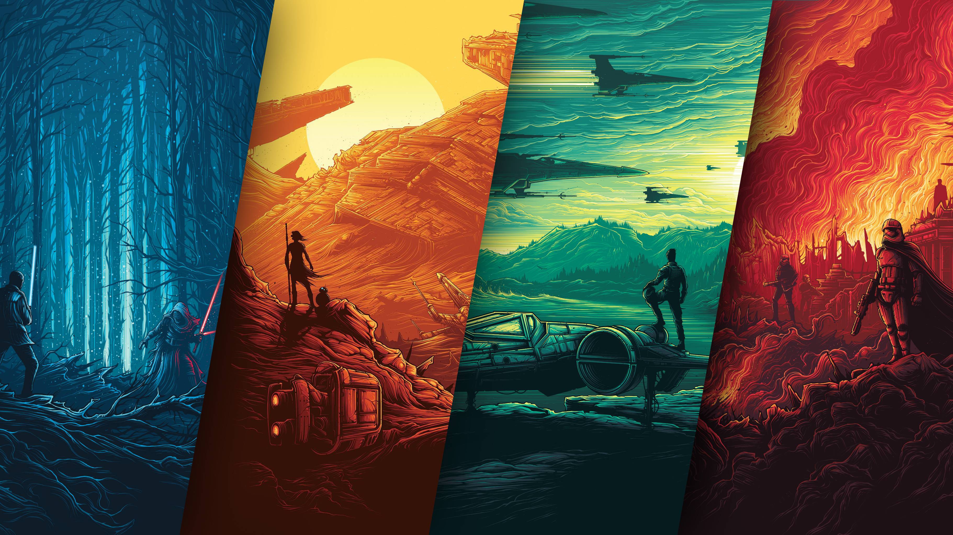 Star Wars Poster 4k - Star Wars Ps4 Background , HD Wallpaper & Backgrounds