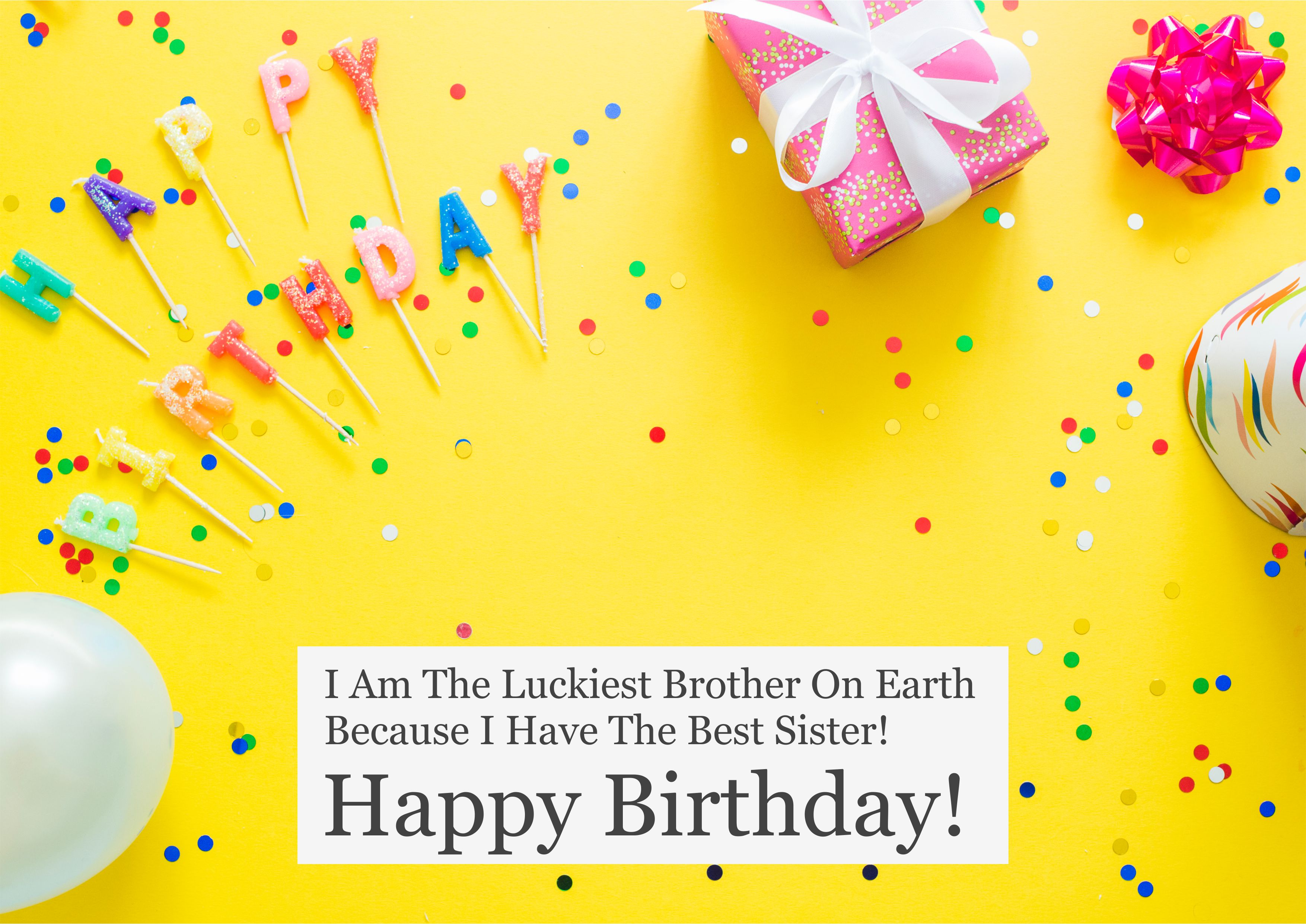Happy Birthday Quotes For Sister - Quote Happy Birthday Wishes , HD Wallpaper & Backgrounds