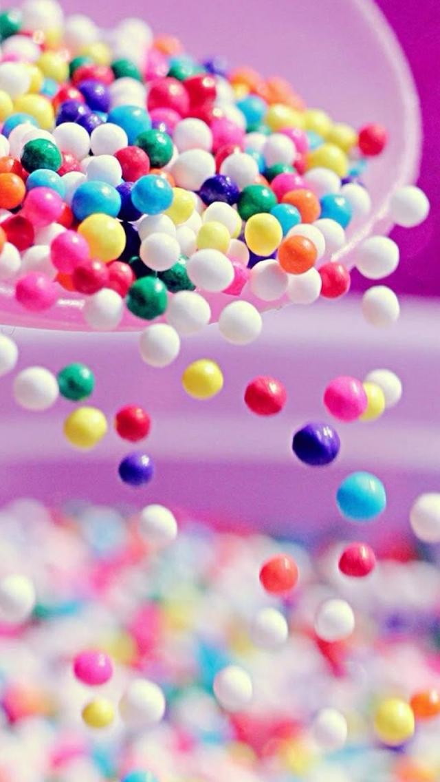 Sweet Colorful Candy Ball Shaking From Bowl Iphone - Happy Birthday Good Morning Shayari , HD Wallpaper & Backgrounds