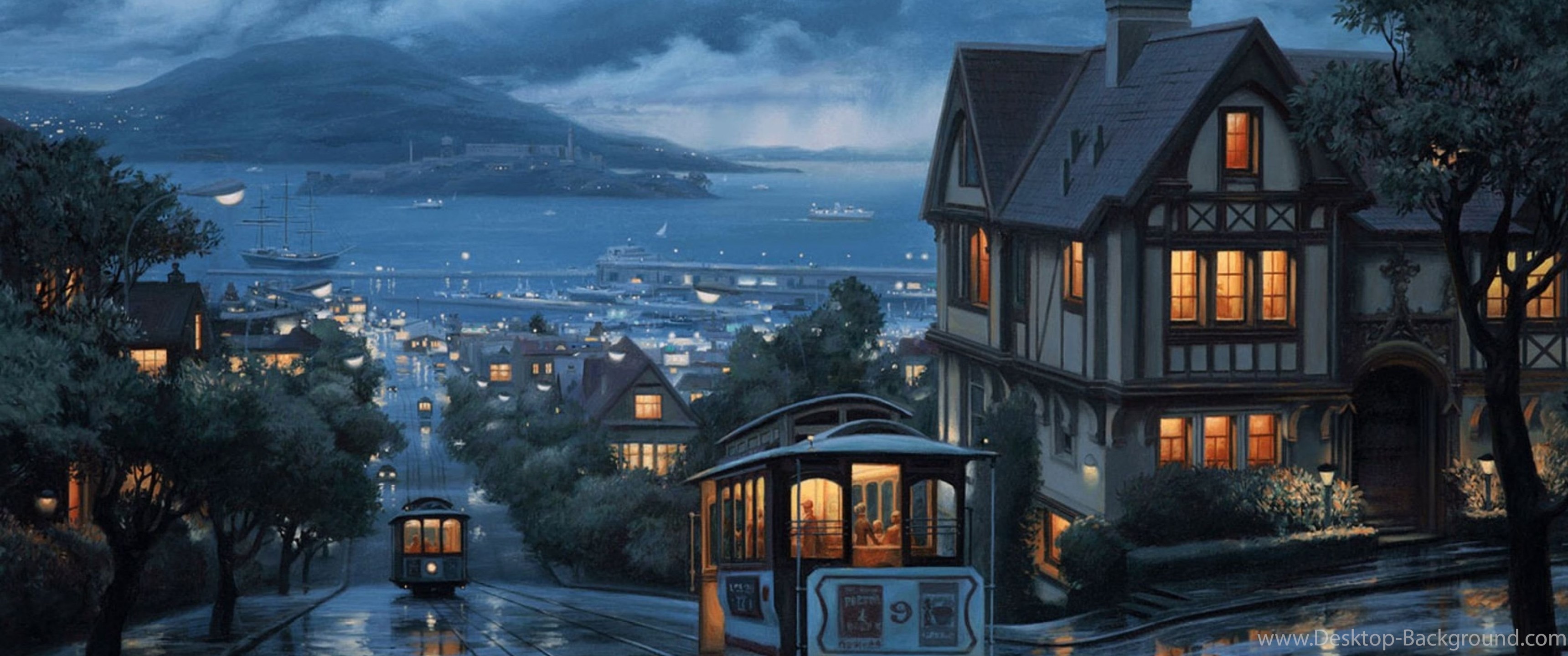 Download 4k Ultra Wide Wallpapers - San Francisco Rain On Itl.cat