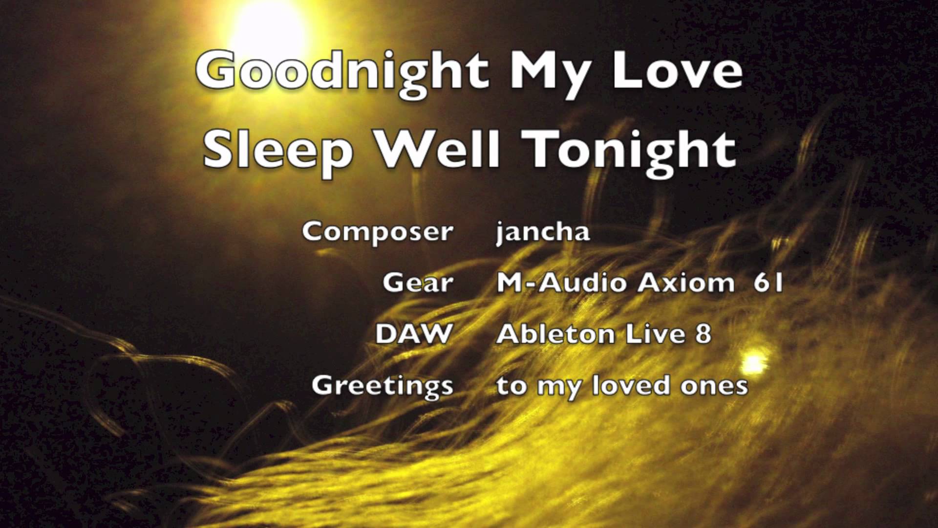 Goodnight My Love Wallpaper - Good Night Sleep Well My Love , HD Wallpaper & Backgrounds
