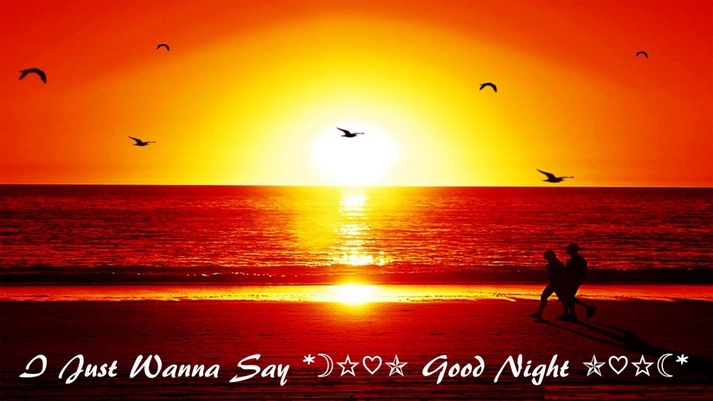 Good Night My Dear Friend Love Hq Images - Sun Setting On Beach , HD Wallpaper & Backgrounds