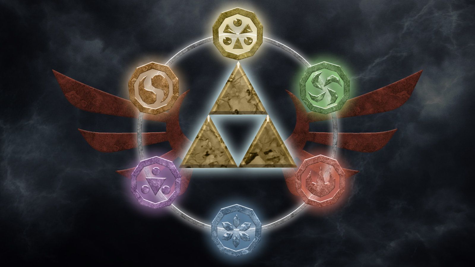 Zelda Ocarina Of Time Wallpaper Ch18z - Triforce Zelda Ocarina Of Time , HD Wallpaper & Backgrounds