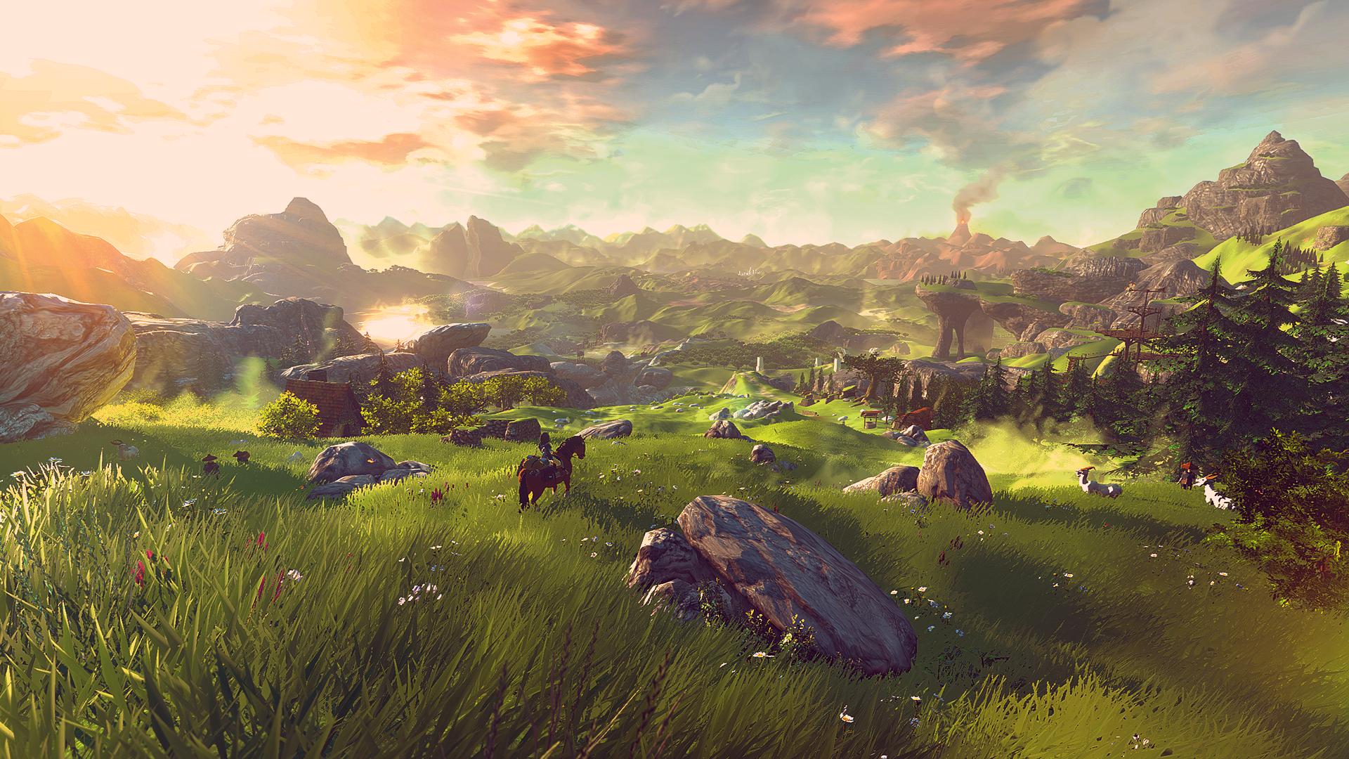 Legend Of Zelda Breath Of The Wild Scenery , HD Wallpaper & Backgrounds