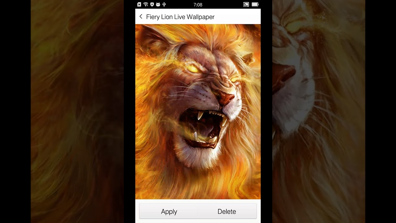 Golden Lion Live Wallpaper Video - 3d Wallpaper Lion , HD Wallpaper & Backgrounds