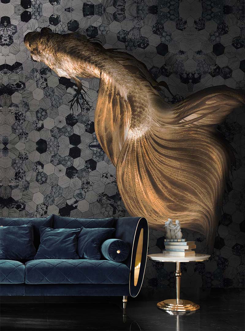 Golden Silence Cantemporary Wallpapers - Interior Design , HD Wallpaper & Backgrounds