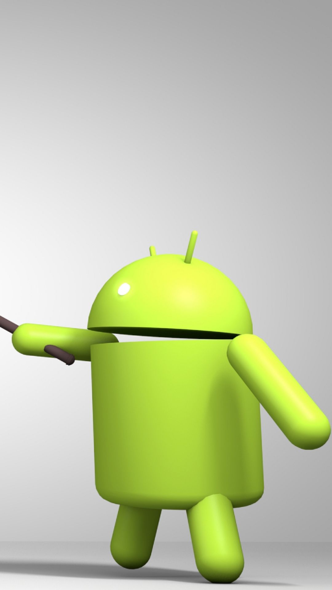 3d Android Logo Green Render Iphone 6 Plus Hd Wallpaper - Android Vs Apple , HD Wallpaper & Backgrounds
