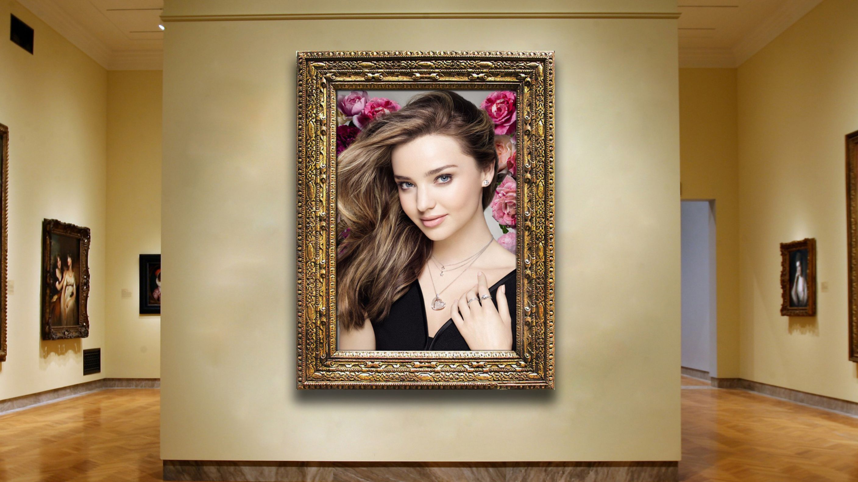 Victorias Secret Model Miranda Kerr Hd Wallpaper - Louvre, Mona Lisa , HD Wallpaper & Backgrounds