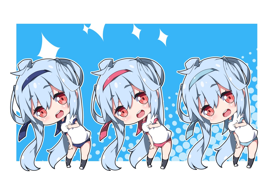 Chibi with Blue Hair - wide 6