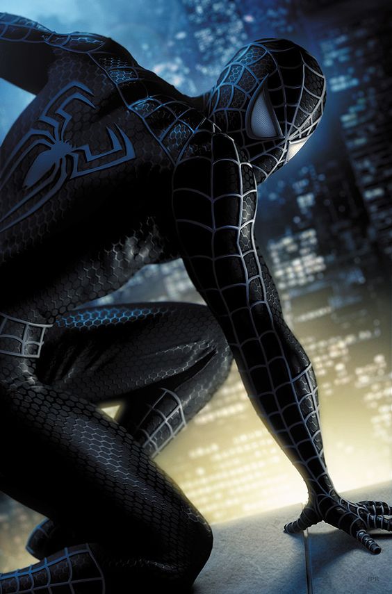 Download Wallpapers Spider Man 3 - Black Spiderman Wallpaper Iphone , HD Wallpaper & Backgrounds