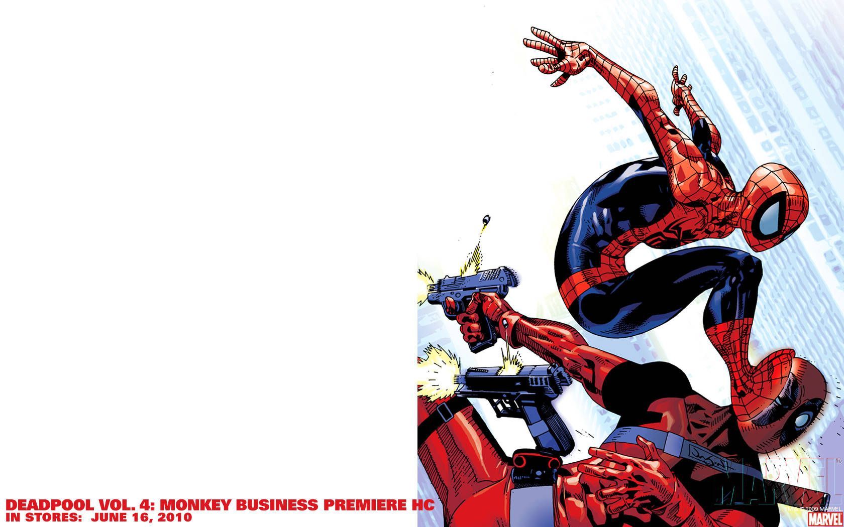 Spiderman And Deadpool Wallpaper Mobile - Deadpool Spiderman Comic , HD Wallpaper & Backgrounds