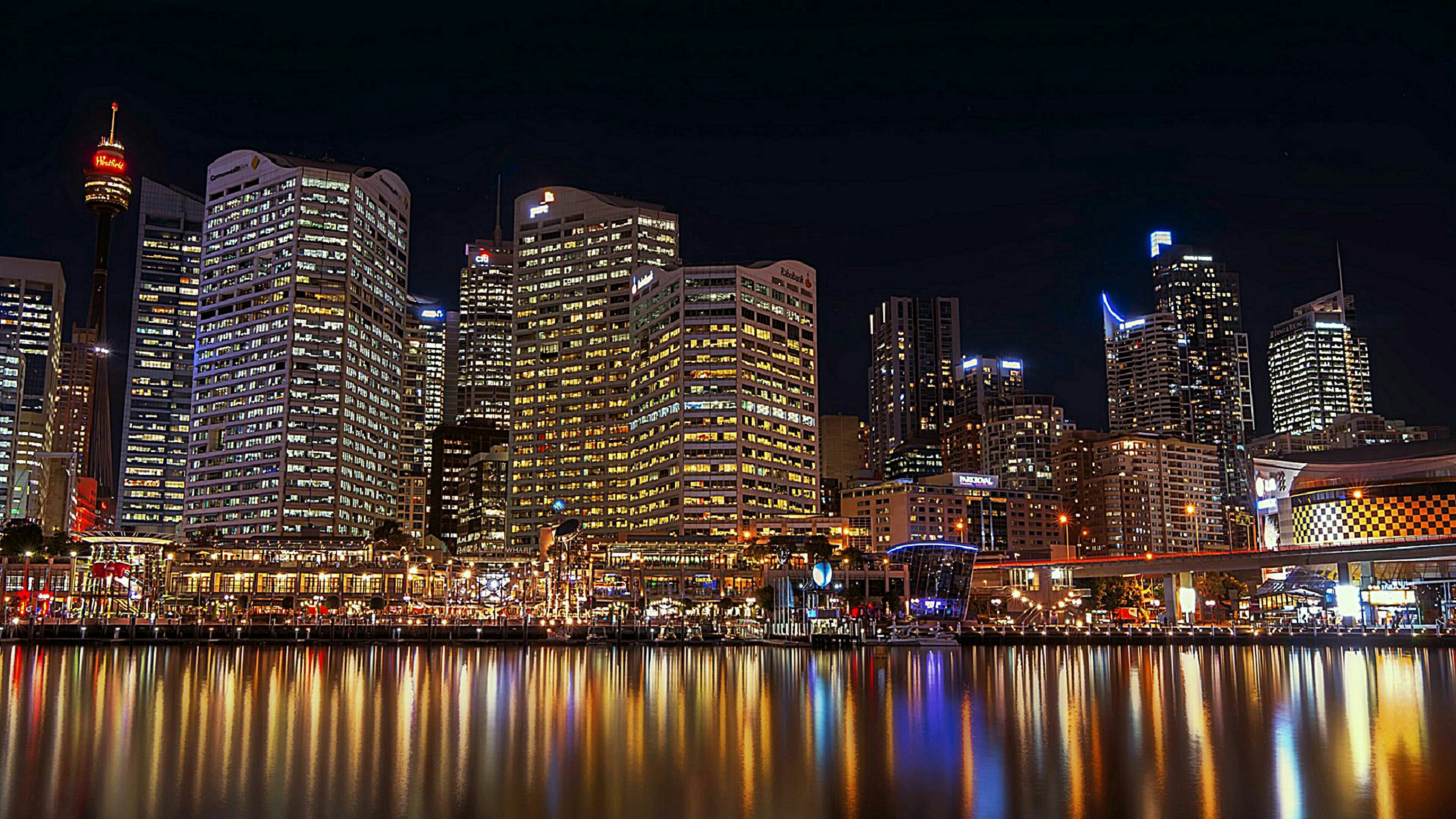 Landscape Portrait - Sydney City Night Hd , HD Wallpaper & Backgrounds