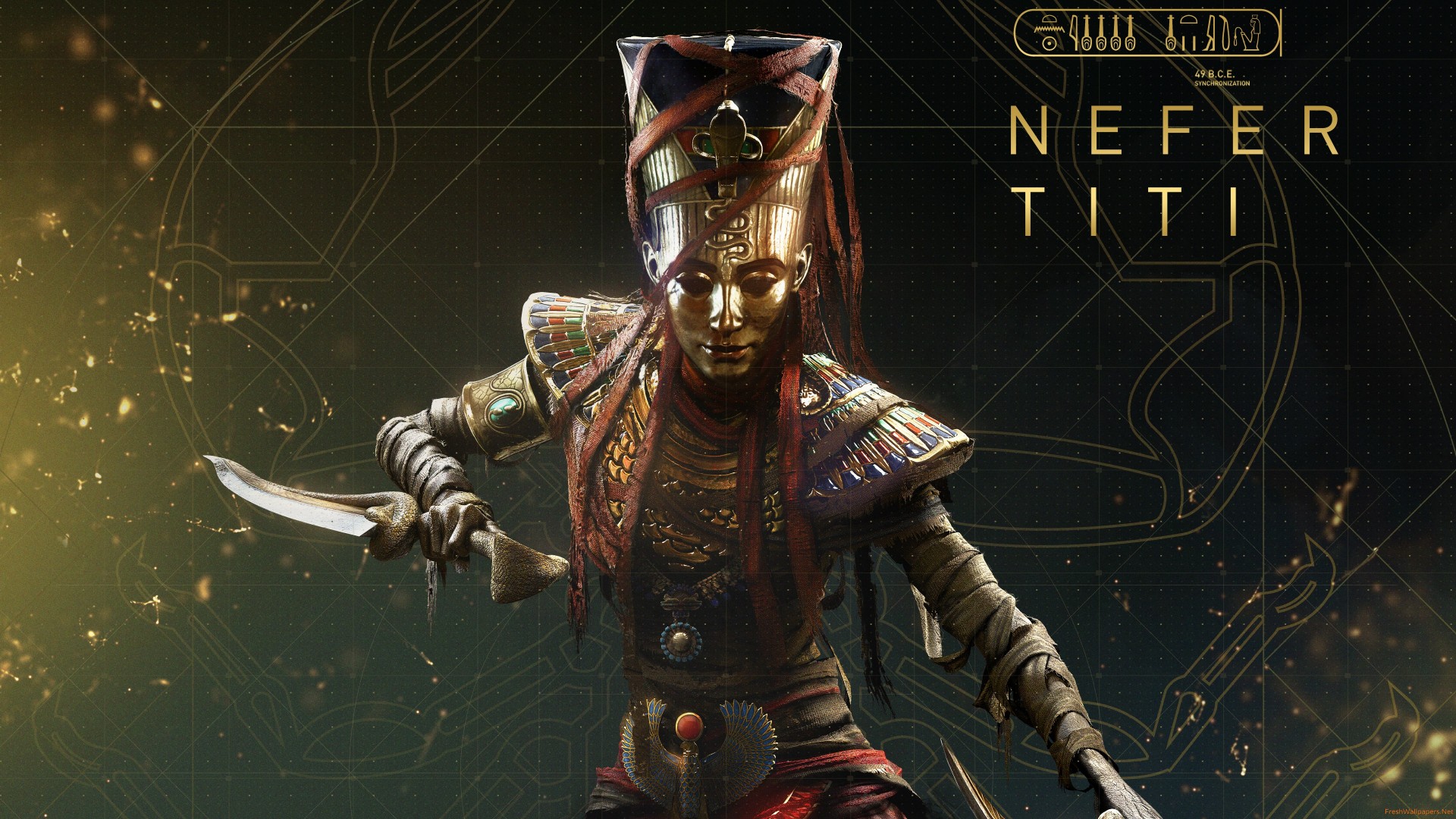 Assassins Creed Origins Nefertiti 4k Wallpaper Assassin S Creed
