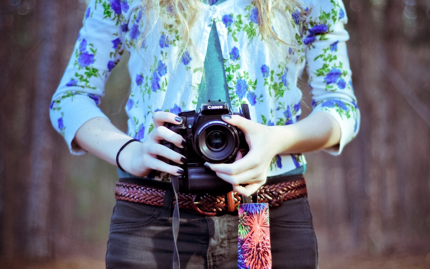 Mood Girl Camera Canon , HD Wallpaper & Backgrounds