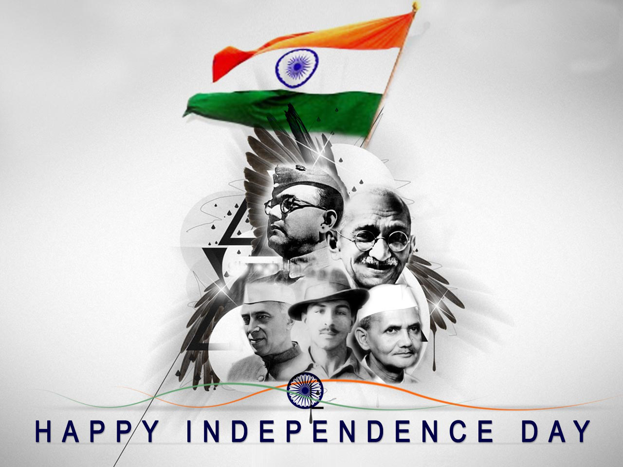 Happy Independence Day Freedom Fighters Wallpaper - Indian Independence Day 2017 , HD Wallpaper & Backgrounds