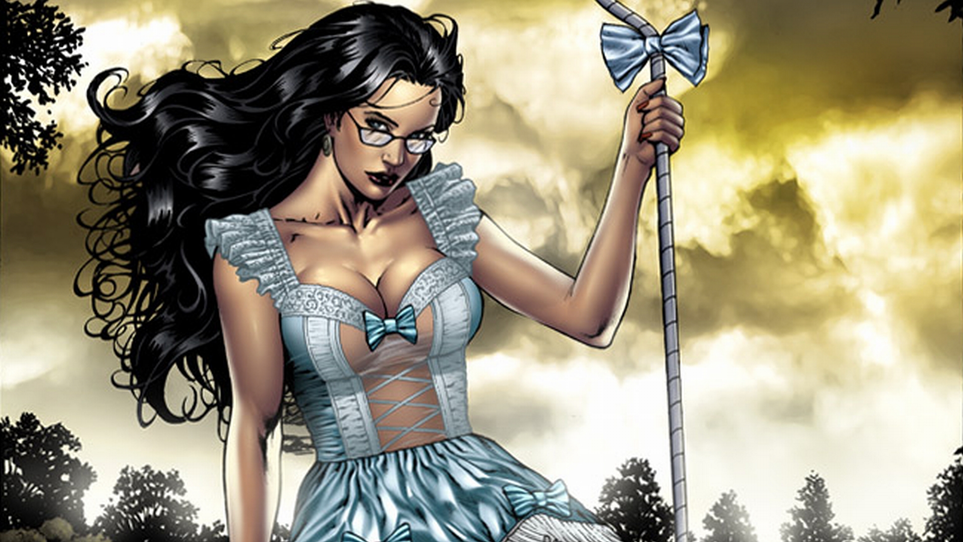 Little Bo Peep Hd Wallpaper - Different Seasons Grimm Fairy Tales Coloring Book , HD Wallpaper & Backgrounds