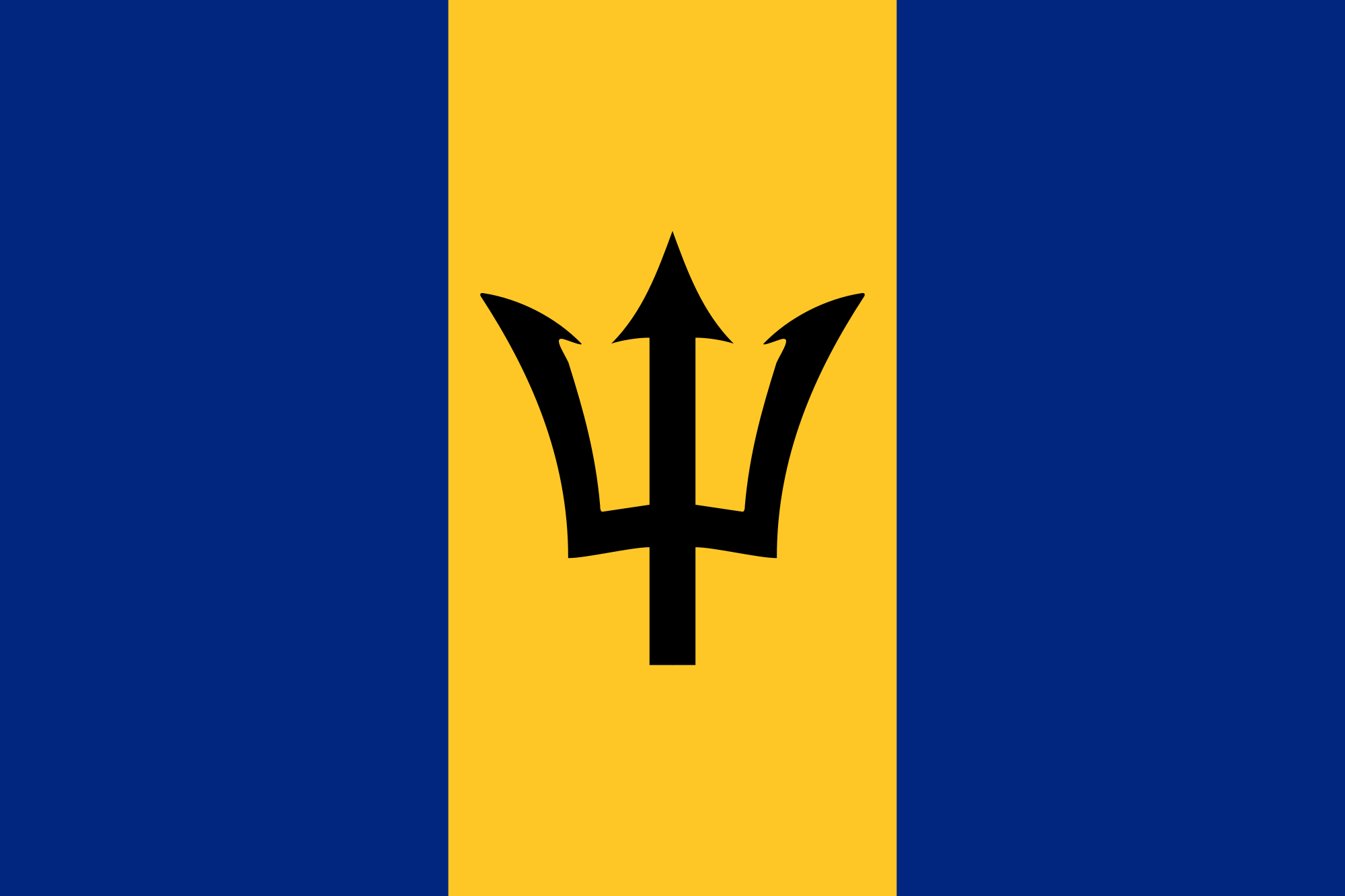 Barbados National Flag - Barbados Flag Jpg , HD Wallpaper & Backgrounds