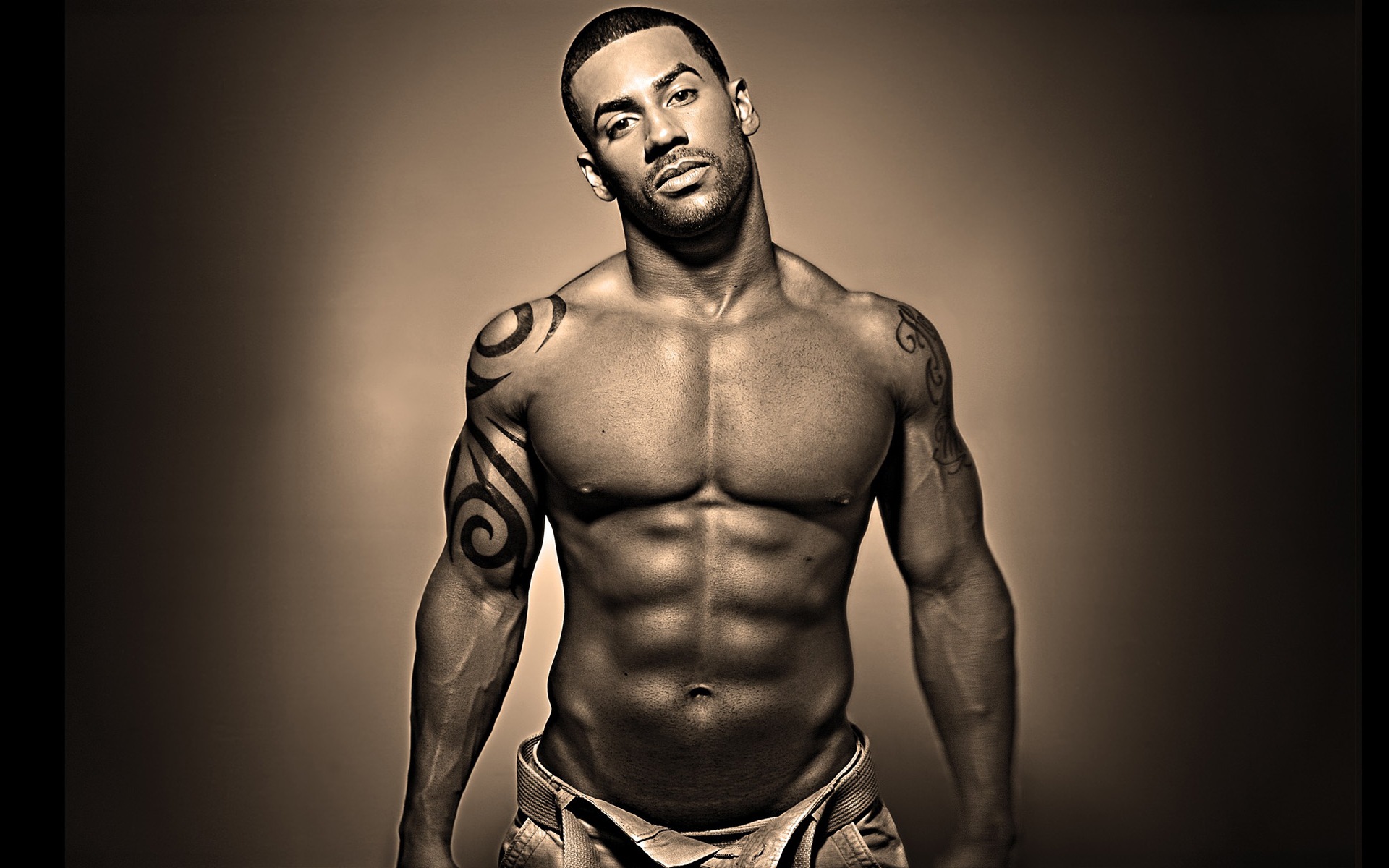 Hot Men Wallpaper - Black Guys With Six Packs , HD Wallpaper & Backgrounds