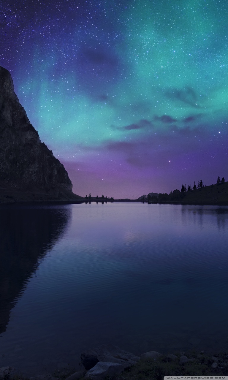 Tablet - Blue Green Purple Landscape , HD Wallpaper & Backgrounds