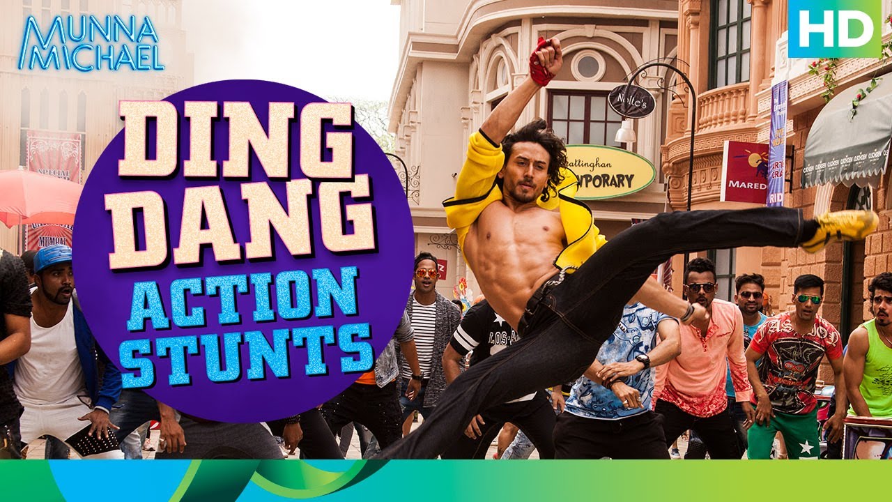 Ding Dang Action Stunts - Ding Dang Tiger Shroff , HD Wallpaper & Backgrounds