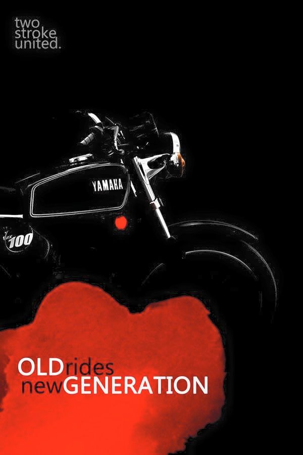 #twostrokeunited Team Yamaha Rx100 Arsh Nanray - Yamaha Rx 100 Logo , HD Wallpaper & Backgrounds