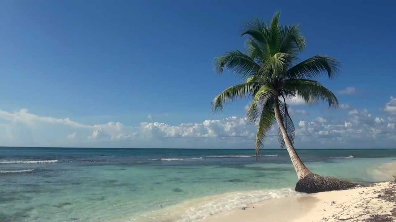 Relaxing 3 Hour Video Of A Tropical Beach With Blue - Beach Video , HD Wallpaper & Backgrounds