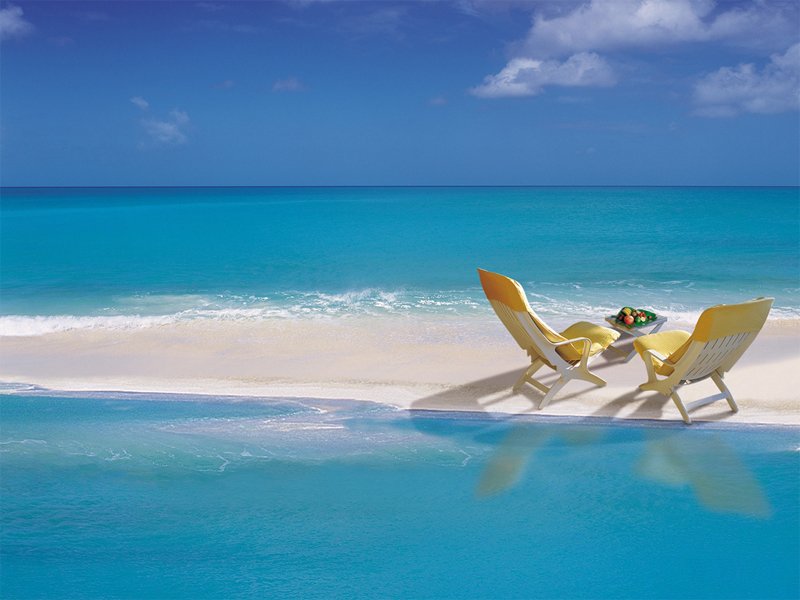 Tropical Beach Chairs Free Wallpaper , HD Wallpaper & Backgrounds