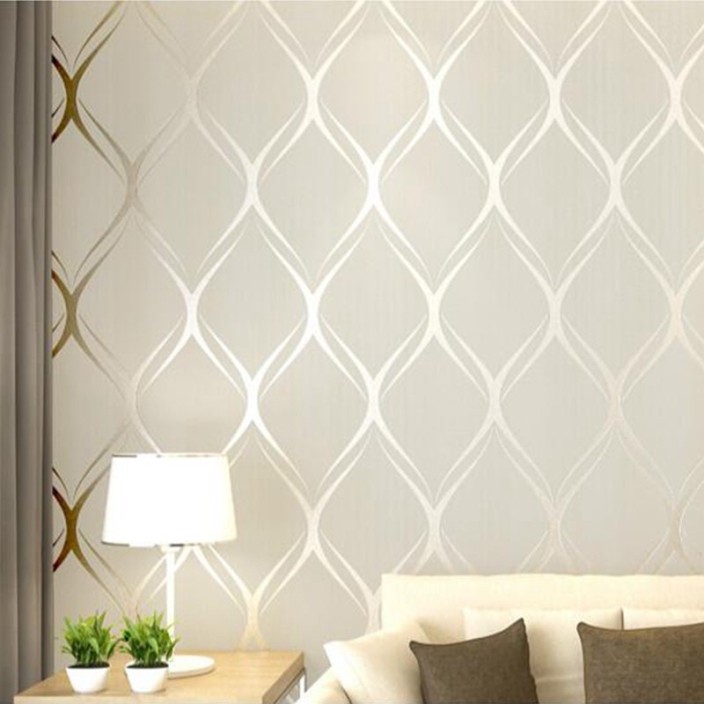 Ovoin Decorative Wallpaper - Geometric Green Grey , HD Wallpaper & Backgrounds