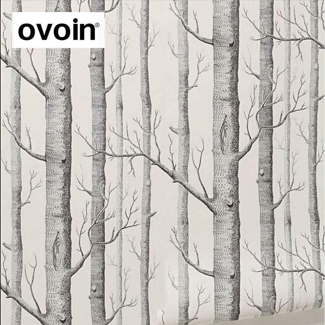 Senarai Harga Textured Tree Pattern The Famous Woods - Wald Tapete Schwarz Weiß , HD Wallpaper & Backgrounds