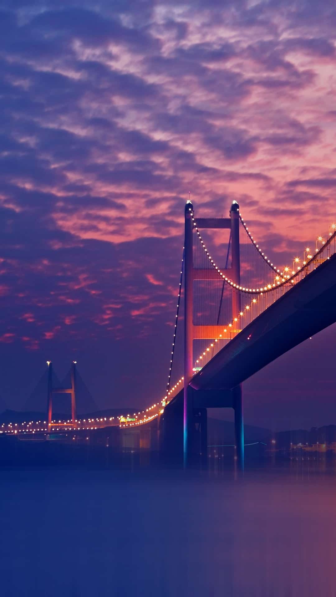Bridge Night Lights Purple Andro Iphone Wallpaper Bridge Bridge Night Lights Purple Andro Iphone Wallpaper Bridge