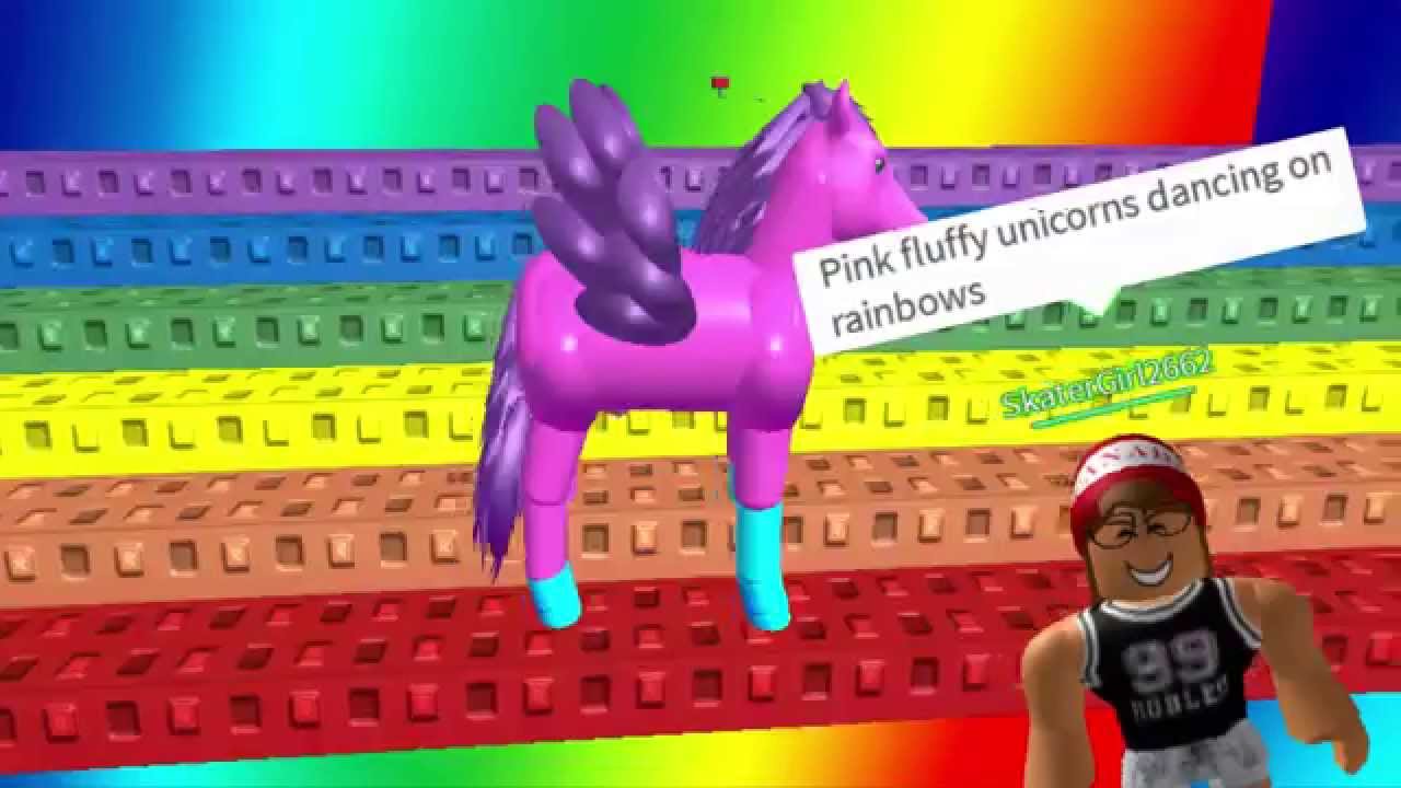 Dancing rainbows fluffy unicorns pink on Pink Fluffy
