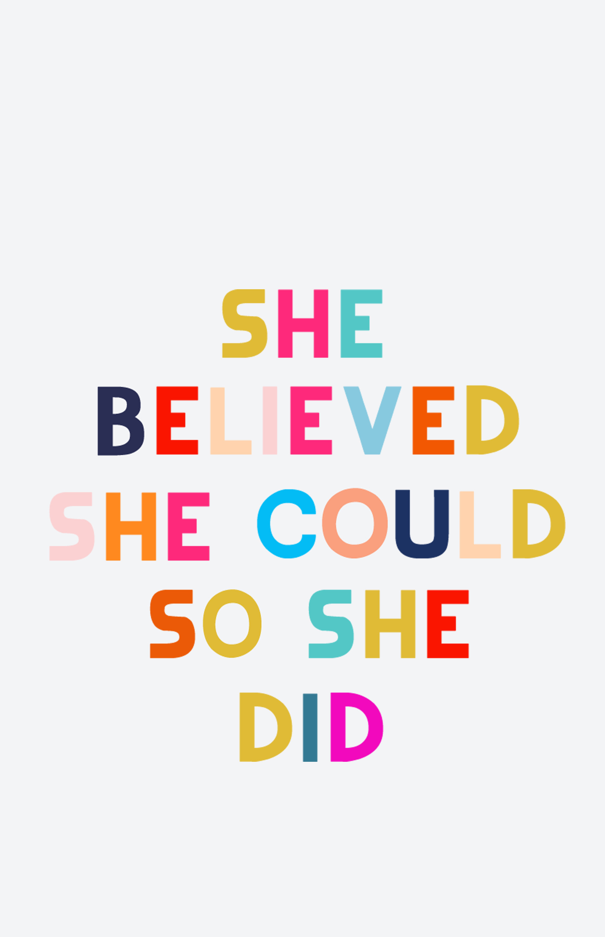 Click To Download - She Believed She Could So She Did , HD Wallpaper & Backgrounds
