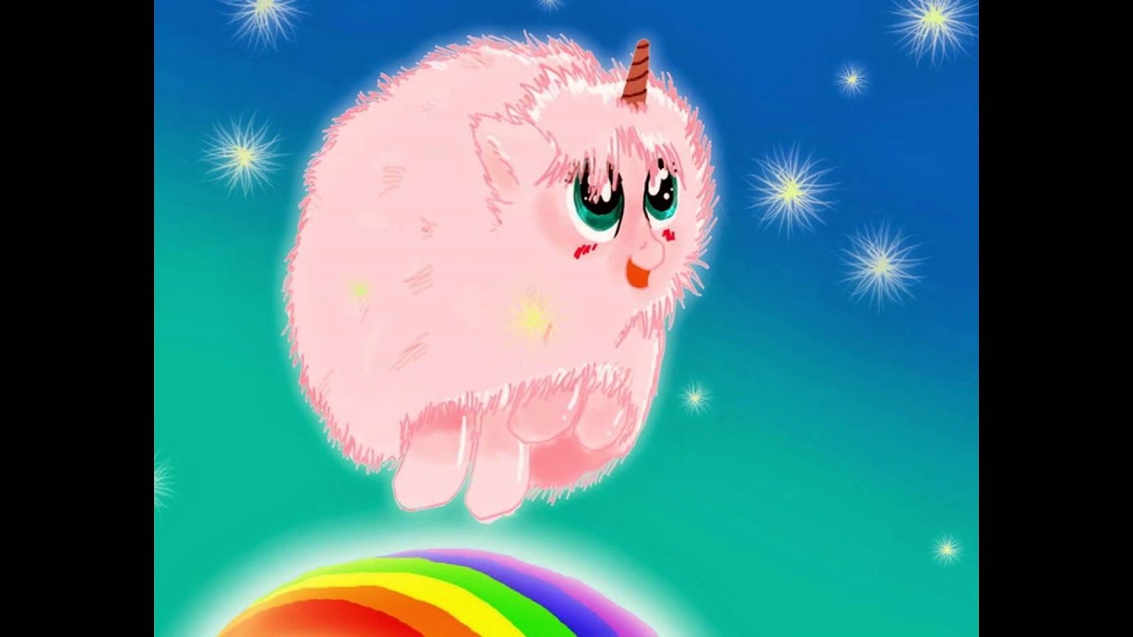 Pink Fluffy Unicorns Dancing On The Rainbows - Illustration , HD Wallpaper & Backgrounds