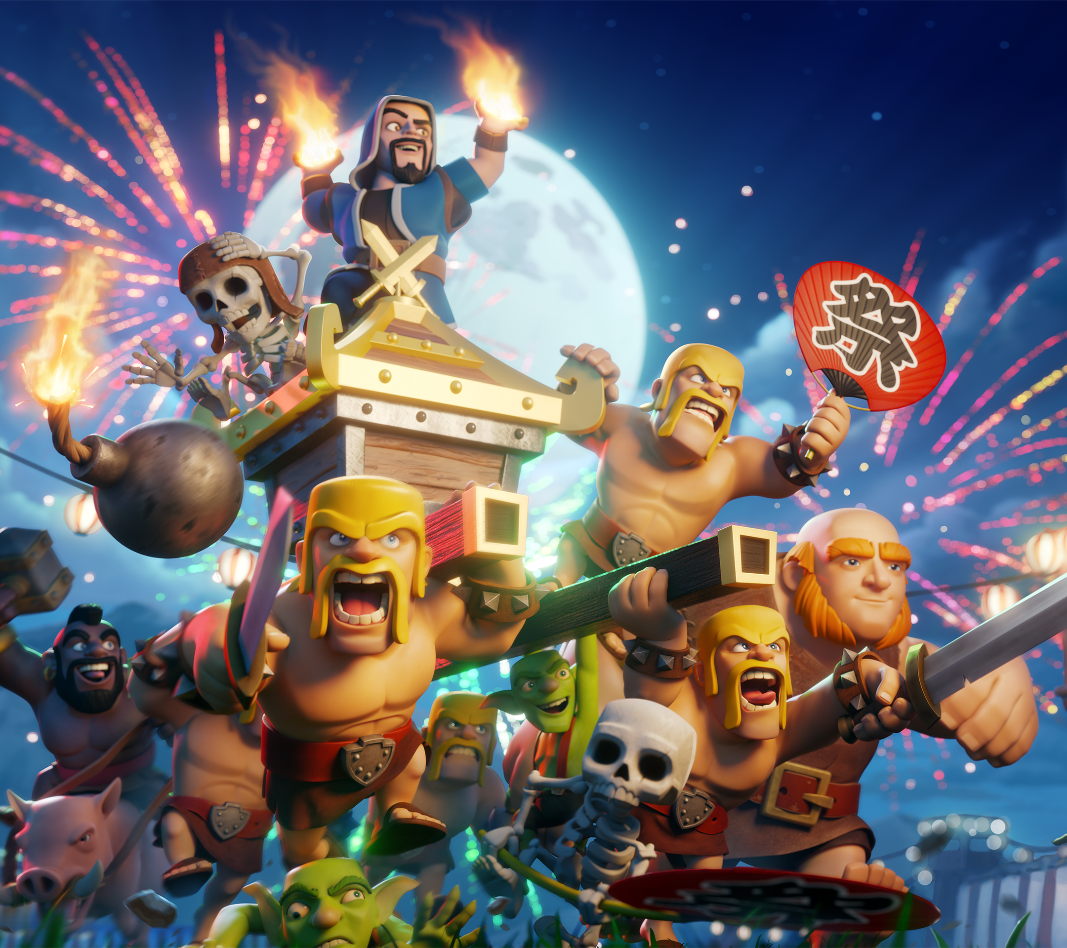 Wallpapers De Clash Of Clans 5 Anos - Clash Of Clans Update 2019 , HD Wallpaper & Backgrounds