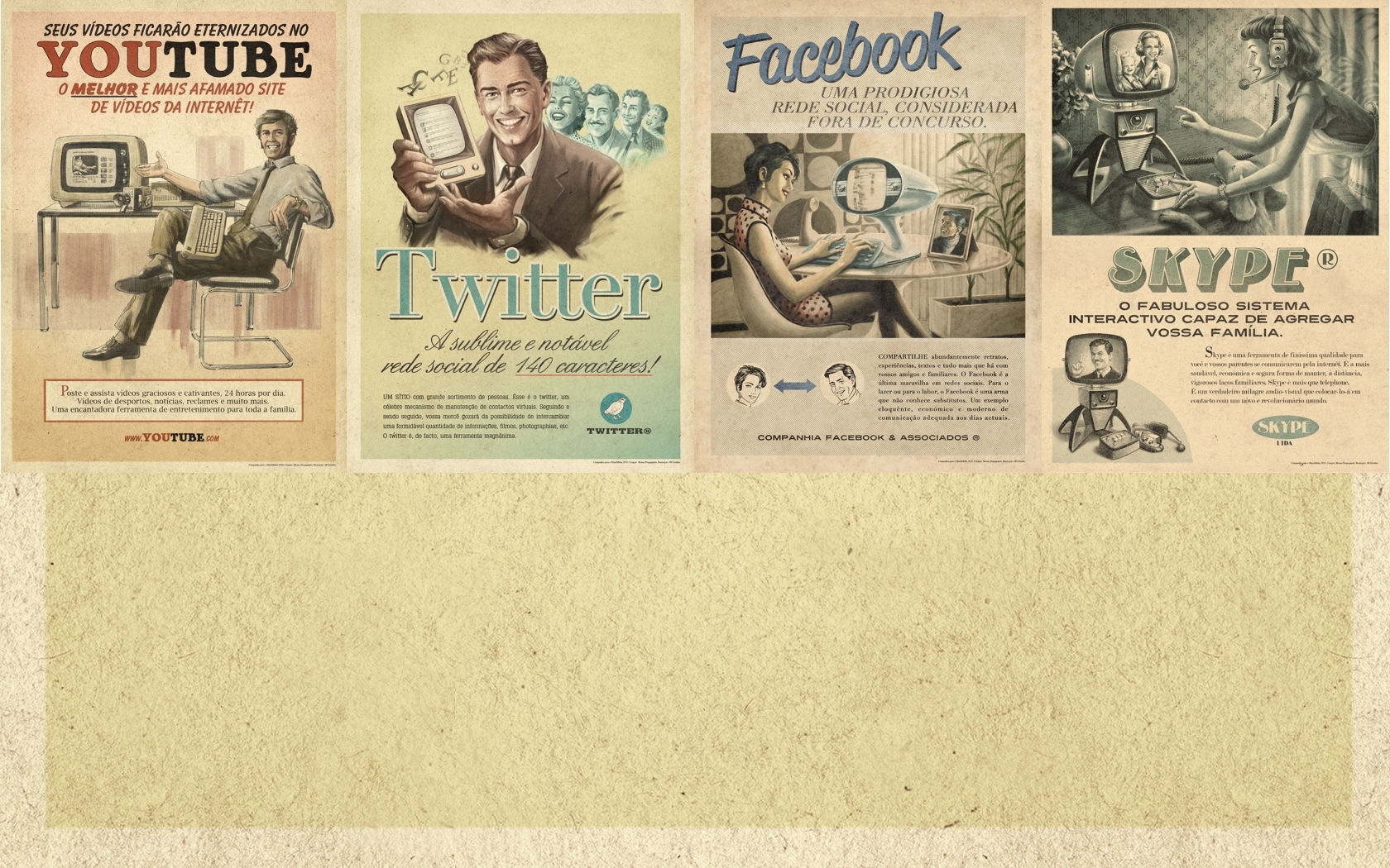 Social Media Vintage , HD Wallpaper & Backgrounds