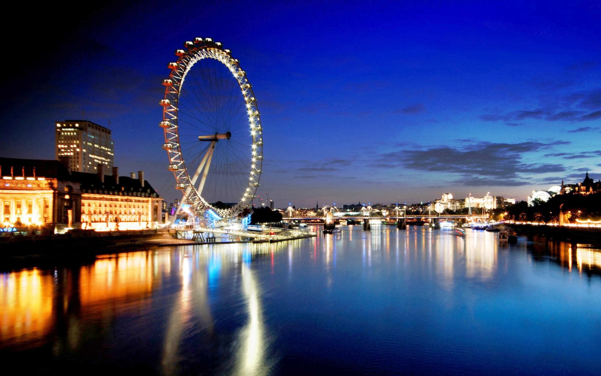 London Eye Ferris Wheel Wallpaper - London Eye High Resolution , HD Wallpaper & Backgrounds