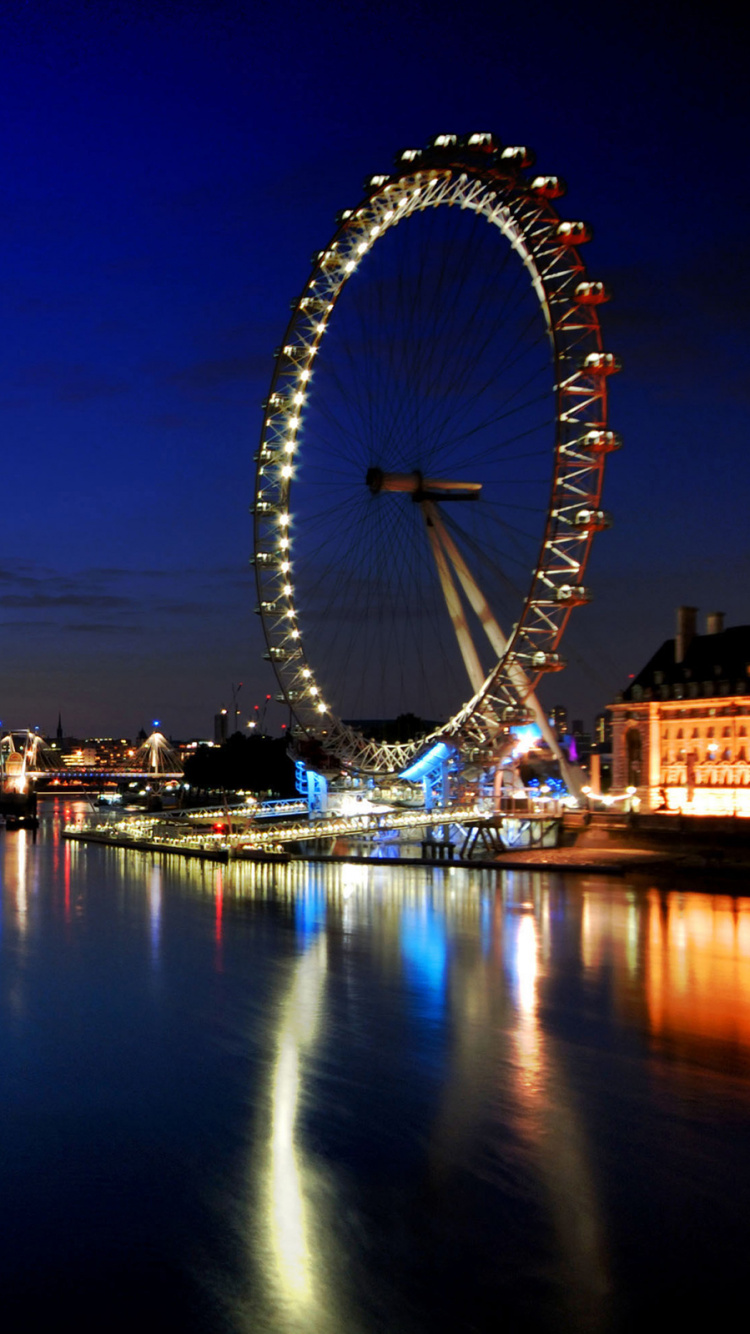 London Eye, Sky, Metropolis, Reflection, Landmark Wallpaper - London Eye , HD Wallpaper & Backgrounds