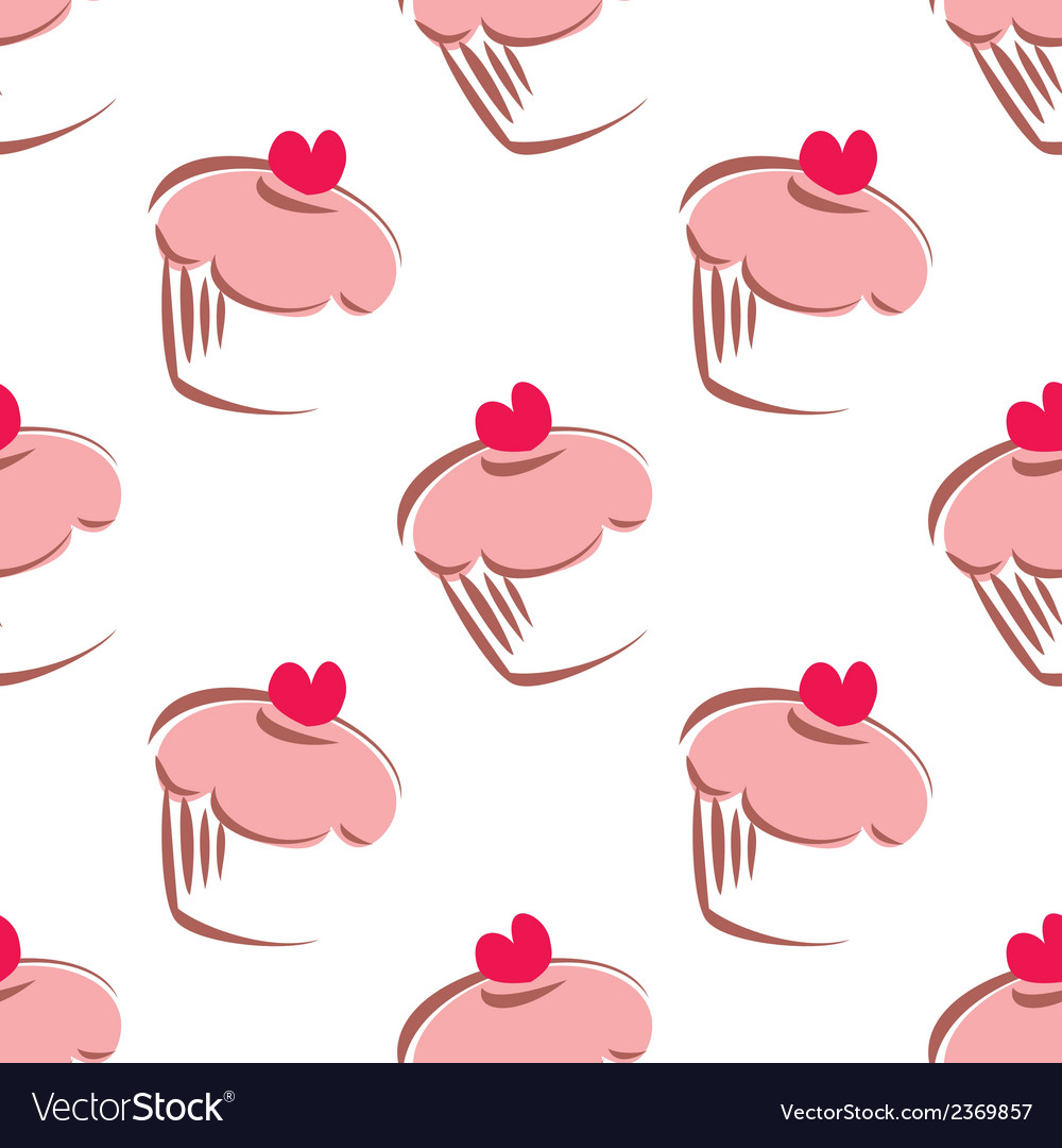 Cupcake Pattern Background , HD Wallpaper & Backgrounds