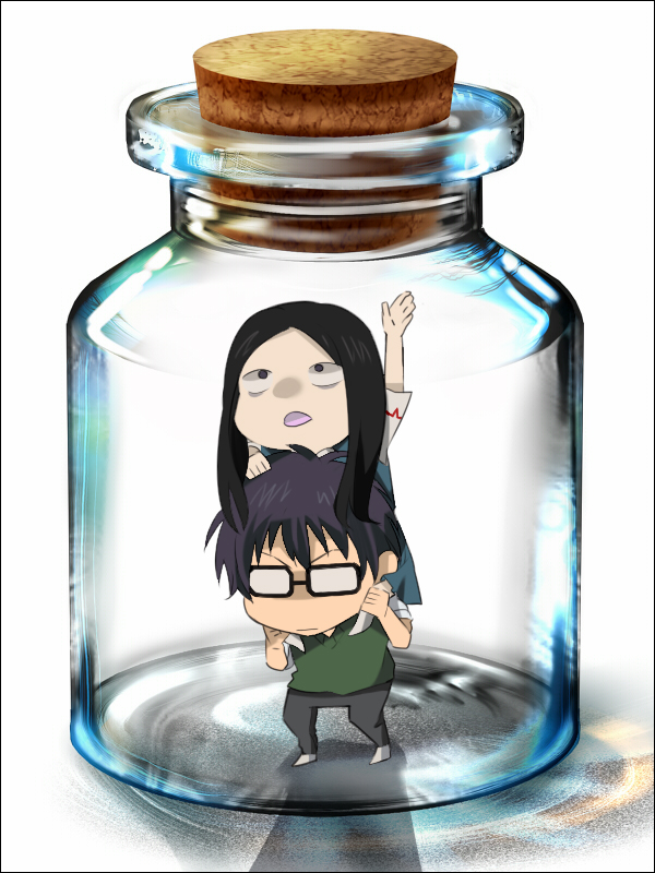 Usui Kazuyoshi And Yuuki Reiko Drawn By Kinokonoko12 - Sonic In A Bottle , HD Wallpaper & Backgrounds